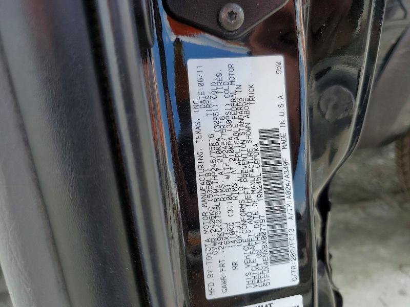 Aukcja sprzedaży 2011 Toyota Tacoma, vin: 5TFUX4ENXBX007797, numer aukcji: 56390126