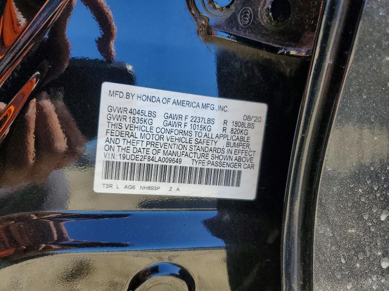 66842946 :رقم المزاد ، 19UDE2F84LA009649 vin ، 2020 Acura Ilx مزاد بيع