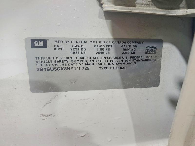 Aukcja sprzedaży 2017 Buick Regal, vin: 2G4GU5GX8H9110729, numer aukcji: 57049746