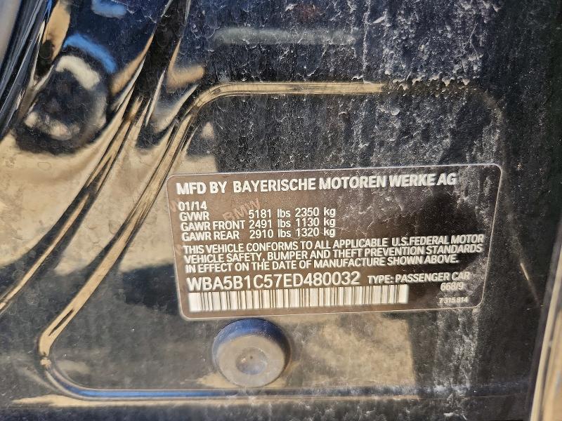 57890306 :رقم المزاد ، WBA5B1C57ED480032 vin ، 2014 Bmw 535 مزاد بيع