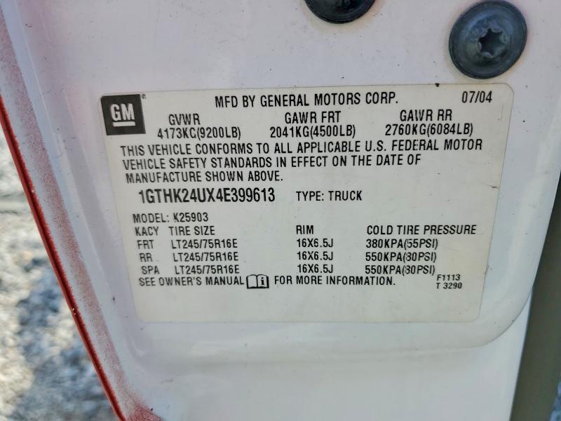 Продажа на аукционе авто 2004 Gmc Sierra, vin: 1GTHK24UX4E399613, номер лота: 56849976