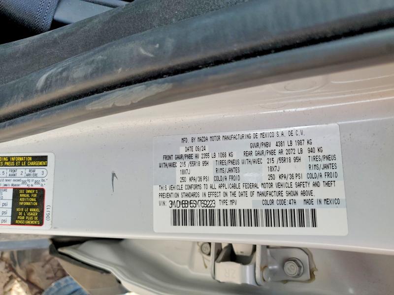 57837706 :رقم المزاد ، 3MVDMBBM5SM769223 vin ، 2025 Mazda Cx-30 مزاد بيع