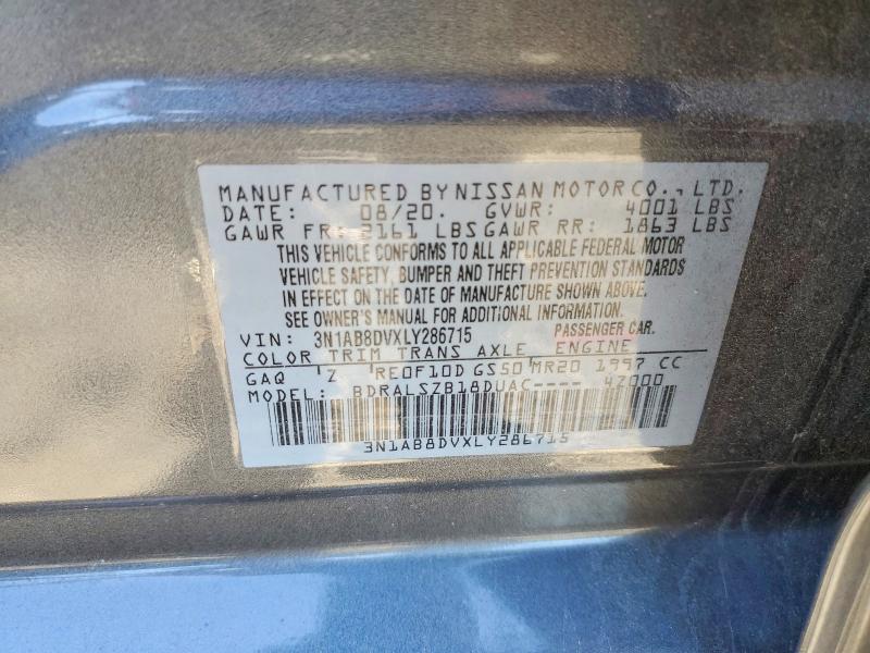 Продажа на аукционе авто 2020 Nissan Sentra, vin: 3N1AB8DVXLY286715, номер лота: 55441646