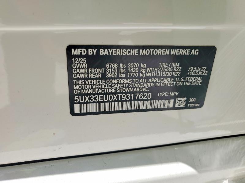 Продажа на аукционе авто 2026 Bmw X5, vin: 5UX33EU0XT9317620, номер лота: 59246496