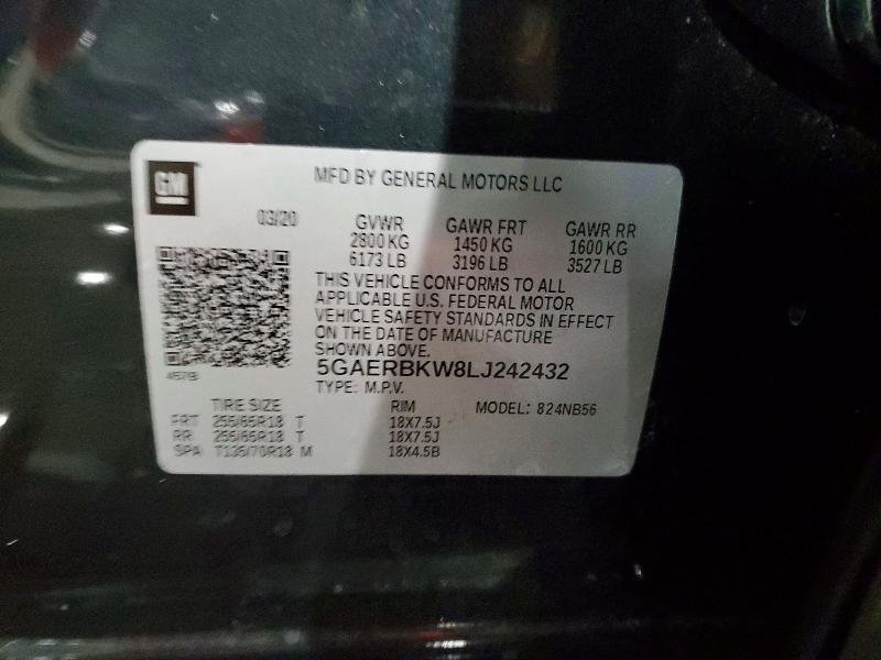 Продаж на аукціоні авто 2020 Buick Enclave, vin: 5GAERBKW8LJ242432, номер лоту: 59029066