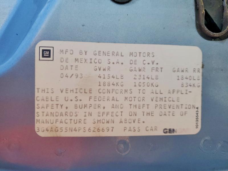 56056286 :رقم المزاد ، 3G4AG55N4PS626697 vin ، 1993 Buick Century مزاد بيع
