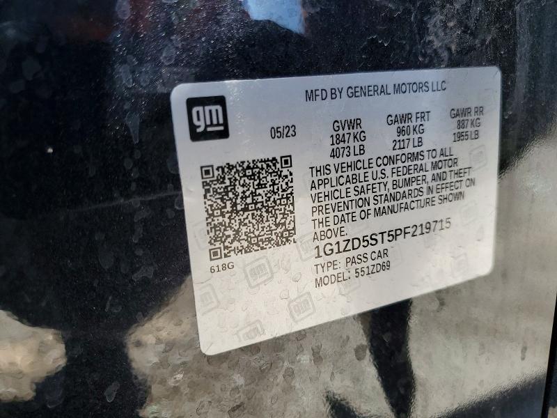 Aukcja sprzedaży 2023 Chevrolet Malibu, vin: 1G1ZD5ST5PF219715, numer aukcji: 55708096