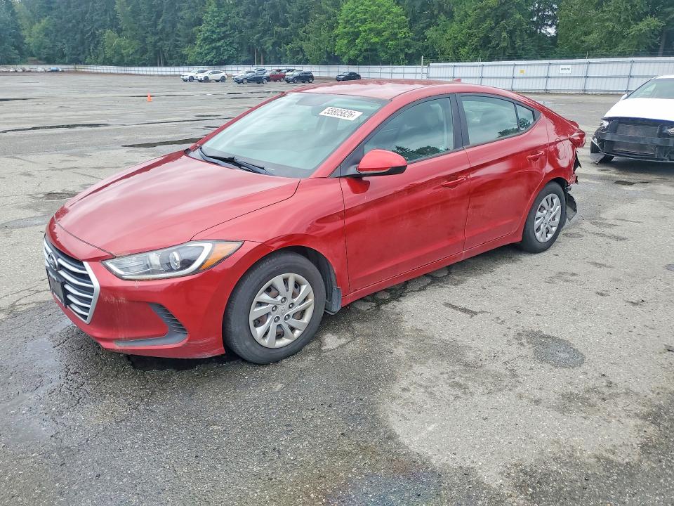 55805826 :رقم المزاد ، KMHD74LF9HU382713 vin ، 2017 Hyundai Elantra مزاد بيع