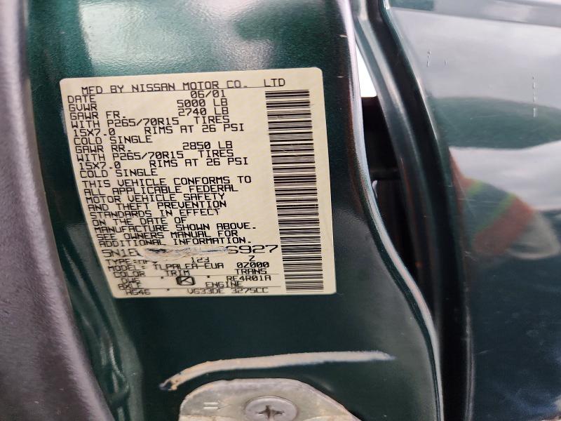 Aukcja sprzedaży 2001 Nissan Xterra, vin: 5N1ED28T81C596927, numer aukcji: 58639436