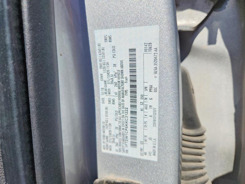 Продажа на аукционе авто 2019 Ford F150, vin: 1FTEW1CP6KKC31222, номер лота: 56550106