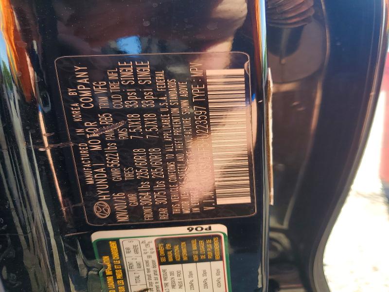 55887706 :رقم المزاد ، KM8SMDHF5HU223597 vin ، 2017 Hyundai Santa Fe مزاد بيع
