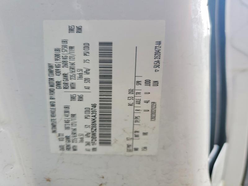 55531056 :رقم المزاد ، 1FDBW5Z88NKA39746 vin ، 2022 Ford Transit مزاد بيع