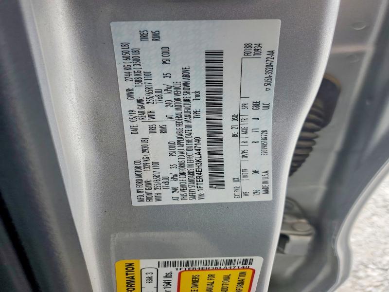 Aukcja sprzedaży 2019 Ford Ranger, vin: 1FTER4EH3KLA47140, numer aukcji: 55917496