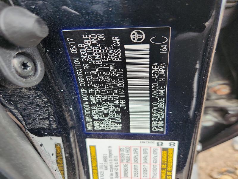 Продаж на аукціоні авто 2018 Toyota Camry, vin: JTNB11HK4J3001715, номер лоту: 56063246