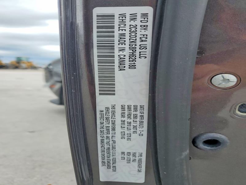 Продаж на аукціоні авто 2023 Dodge Challenger, vin: 2C3CDZKG8PH626180, номер лоту: 56282676