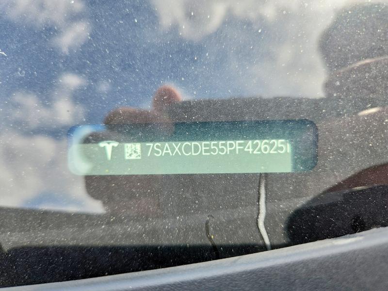 58117866 :رقم المزاد ، 7SAXCDE55PF426251 vin ، 2023 Tesla Model X مزاد بيع