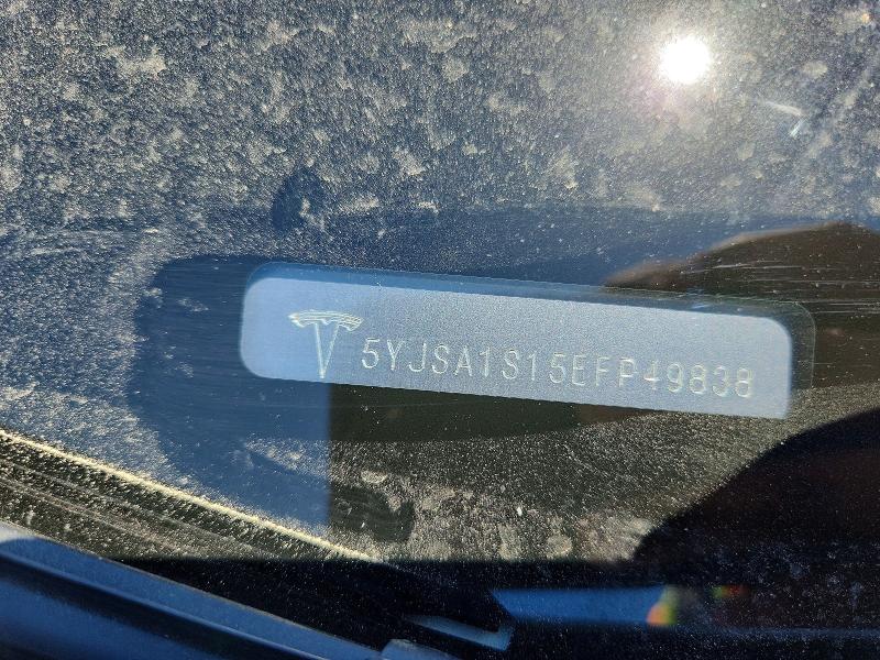 57387676 :رقم المزاد ، 5YJSA1S15EFP49838 vin ، 2014 Tesla Model S مزاد بيع