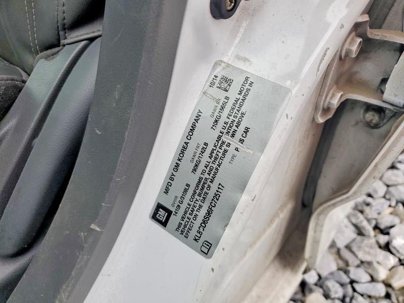 54555526 :رقم المزاد ، KL8CD6S96FC725117 vin ، 2015 Chevrolet Spark مزاد بيع