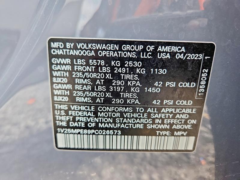 Aukcja sprzedaży 2023 Volkswagen Id.4, vin: 1V25MPE89PC026573, numer aukcji: 58380496