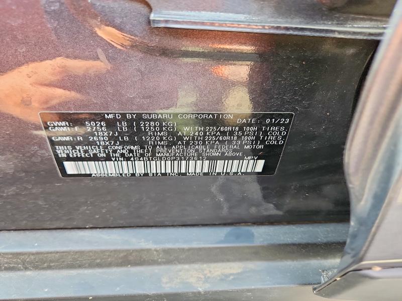Продажа на аукционе авто 2023 Subaru Outback, vin: 4S4BTGLD0P3173612, номер лота: 54051446