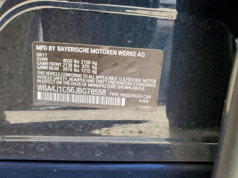 Продажа на аукционе авто 2018 Bmw 430i, vin: WBA4J1C56JBG78558, номер лота: 58807556