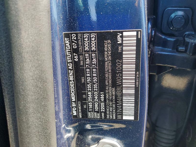 Aukcja sprzedaży 2020 Mercedes-benz Glb, vin: W1N4M4HB8LW051002, numer aukcji: 56028016