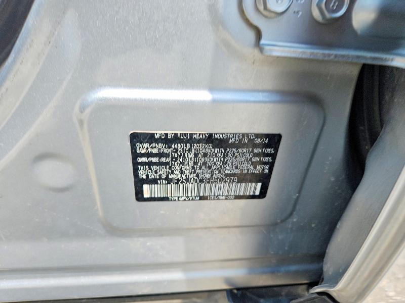 Aukcja sprzedaży 2015 Subaru Forester, vin: JF2SJADC3FH502979, numer aukcji: 58240256