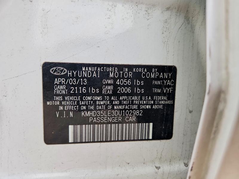 Продажа на аукционе авто 2013 Hyundai Elantra Gt, vin: KMHD35LE3DU102982, номер лота: 58714496