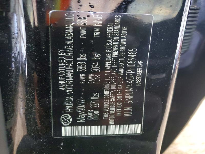 57883976 :رقم المزاد ، 5NPLM4AG7PH089485 vin ، 2023 Hyundai Elantra مزاد بيع