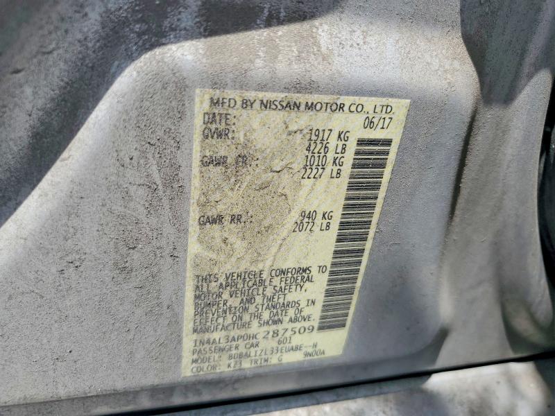 Aukcja sprzedaży 2017 Nissan Altima, vin: 1N4AL3AP0HC287509, numer aukcji: 57117556