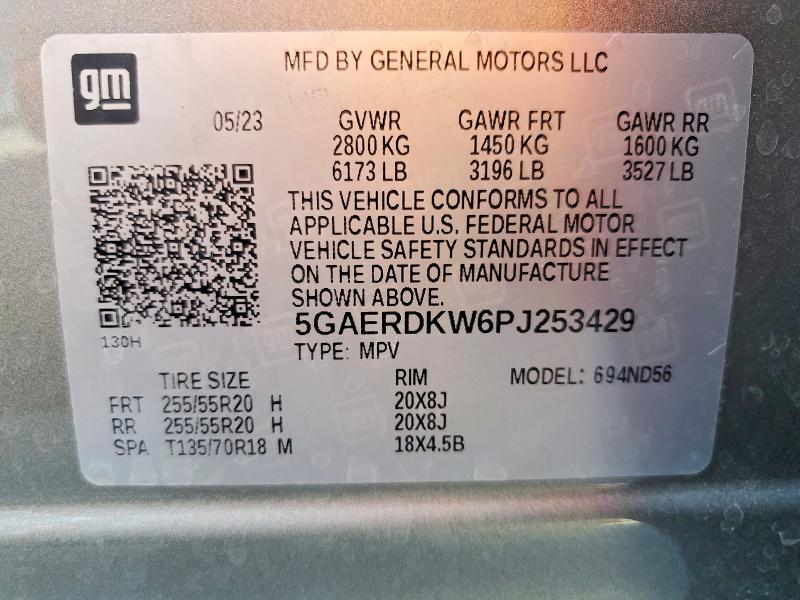 Продаж на аукціоні авто 2023 Buick Enclave, vin: 5GAERDKW6PJ253429, номер лоту: 56858376