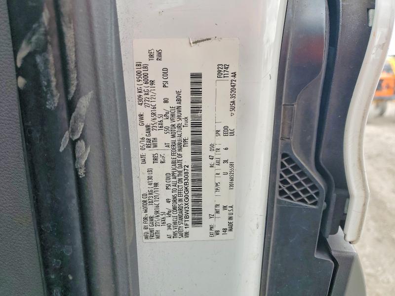 56948716 :رقم المزاد ، 1FTBW3XG0GKB30872 vin ، 2016 Ford Transit مزاد بيع
