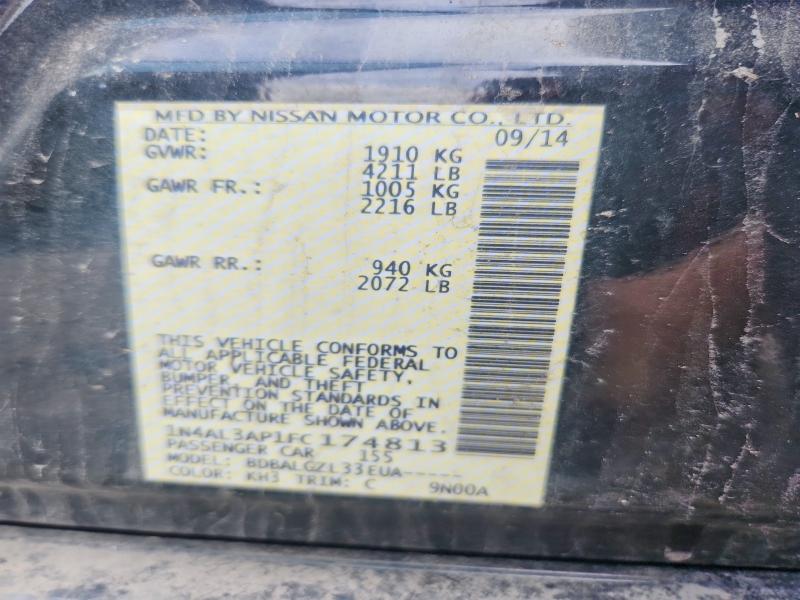Aukcja sprzedaży 2015 Nissan Altima, vin: 1N4AL3AP1FC174813, numer aukcji: 56281626