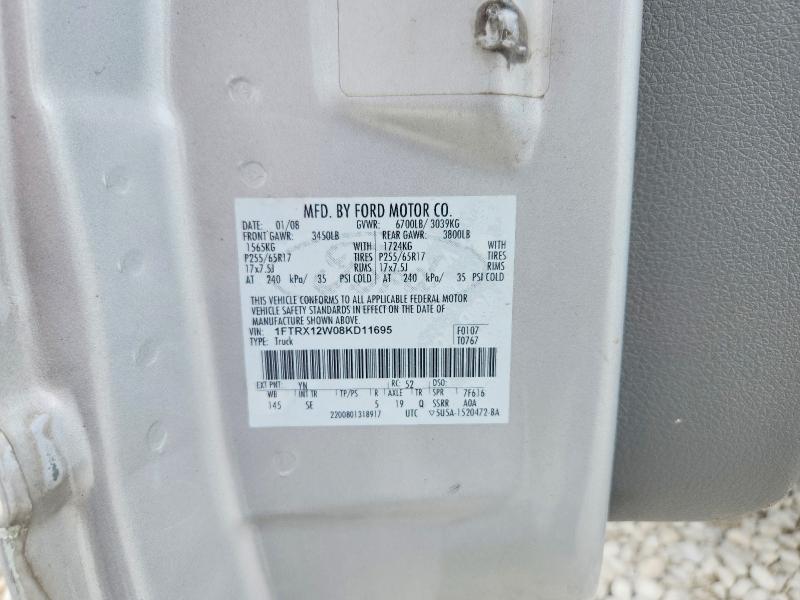 Продаж на аукціоні авто 2008 Ford F150, vin: 1FTRX12W08KD11695, номер лоту: 57730246