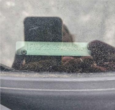 57537336 :رقم المزاد ، 1FAHP35N39W246805 vin ، 2009 Ford Focus مزاد بيع