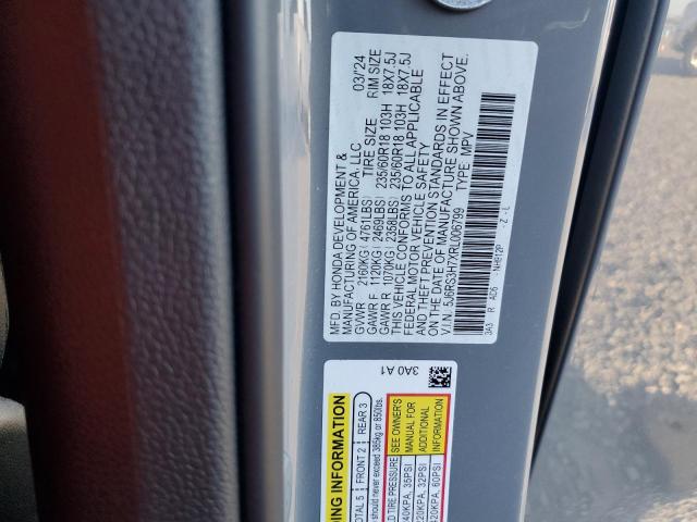 57658796 :رقم المزاد ، 5J6RS3H7XRL006799 vin ، 2024 Honda Cr-v مزاد بيع