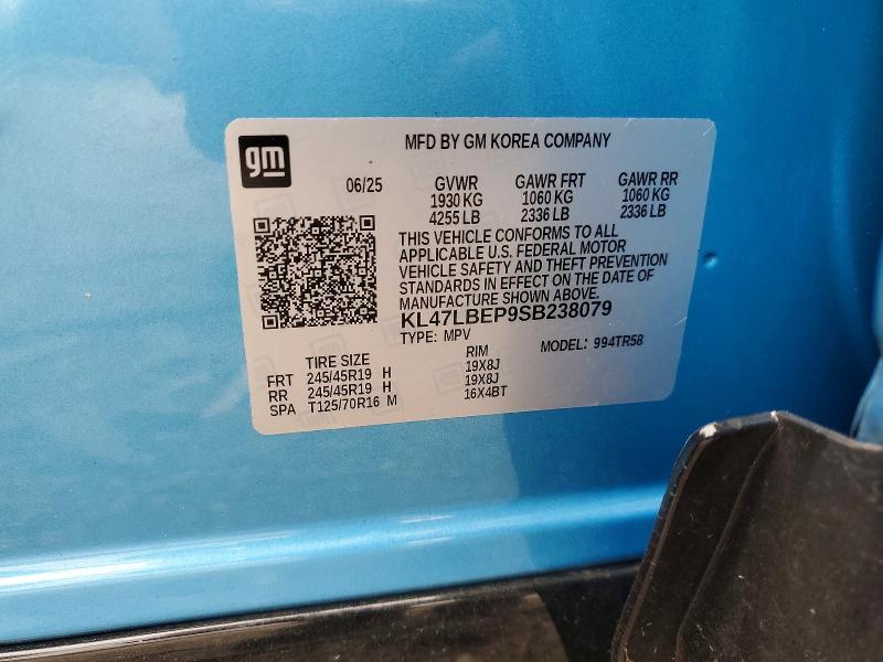58808756 :رقم المزاد ، KL47LBEP9SB238079 vin ، 2025 Buick Envista مزاد بيع