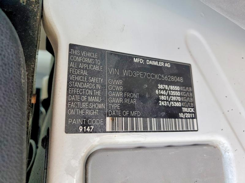 Aukcja sprzedaży 2012 Mercedes-benz Sprinter, vin: WD3PE7CCXC5628048, numer aukcji: 57756416