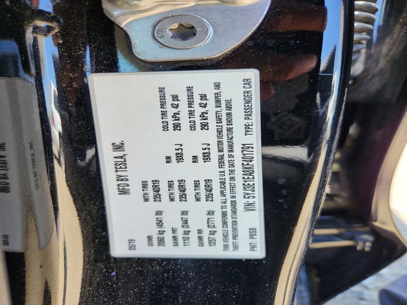 Aukcja sprzedaży 2019 Tesla Model 3, vin: 5YJ3E1EA8KF401791, numer aukcji: 58755876