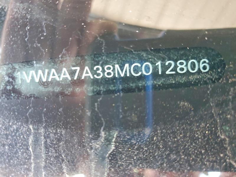 Продажа на аукционе авто 2021 Volkswagen Passat, vin: 1VWAA7A38MC012806, номер лота: 66843116