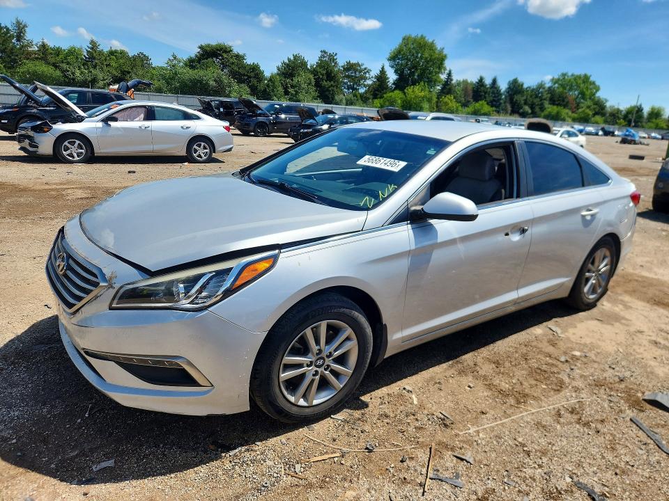56861496 :رقم المزاد ، 5NPE24AF9FH160013 vin ، 2015 Hyundai Sonata مزاد بيع