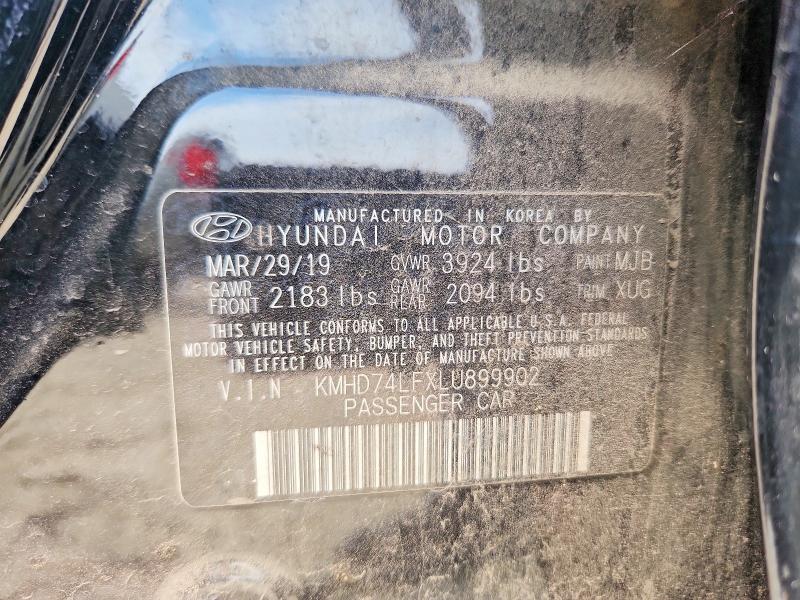 Продажа на аукционе авто 2020 Hyundai Elantra, vin: KMHD74LFXLU899902, номер лота: 55830056
