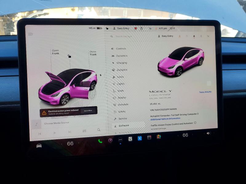 2023 Tesla Model Y მანქანა იყიდება აუქციონზე, vin: 7SAYGDEE0PF744805, აუქციონის ნომერი: 55782406
