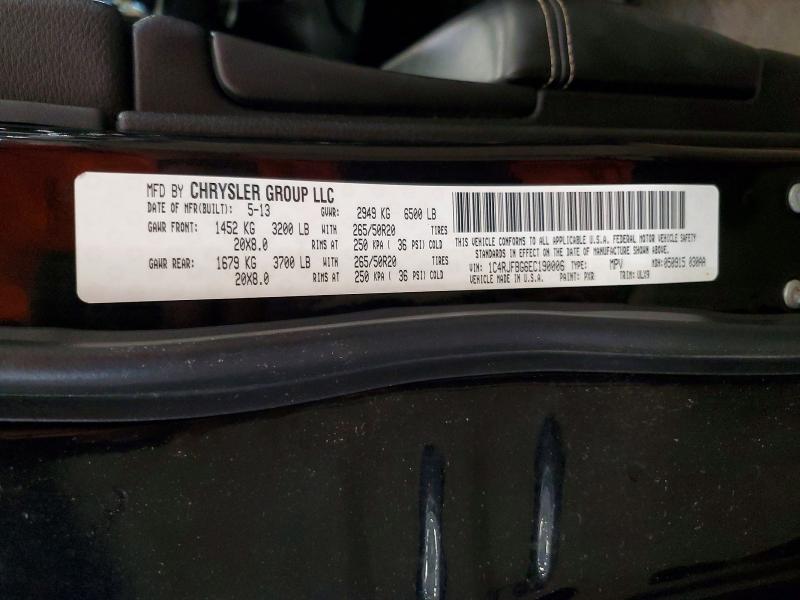 2014 Jeep Grand Cherokee მანქანა იყიდება აუქციონზე, vin: 1C4RJFBG6EC190006, აუქციონის ნომერი: 56510546