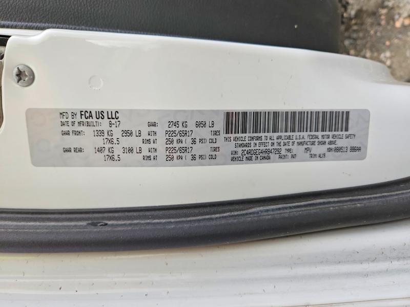 Продажа на аукционе авто 2017 Dodge Grand Caravan, vin: 2C4RDGEG4HR847292, номер лота: 54870936