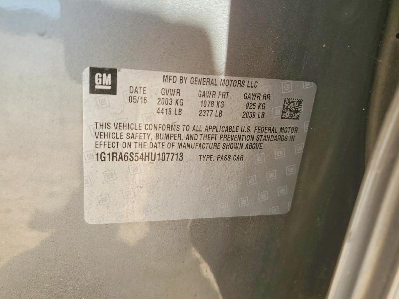 56675346 :رقم المزاد ، 1G1RA6S54HU107713 vin ، 2017 Chevrolet Volt مزاد بيع