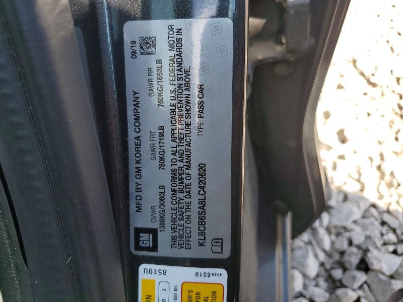 Продажа на аукционе авто 2020 Chevrolet Spark, vin: KL8CB6SA8LC420620, номер лота: 55673436
