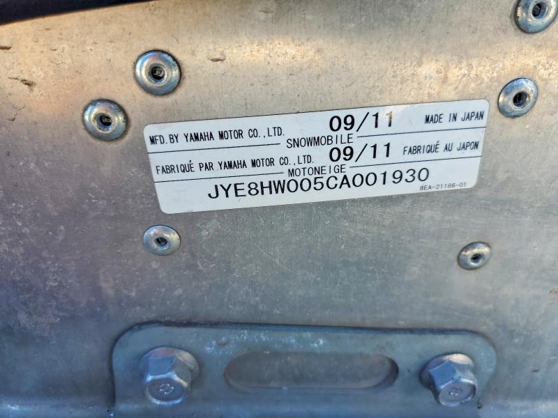 Продаж на аукціоні авто 2012 Yamaha Vector, vin: JYE8HW005CA001930, номер лоту: 54130416