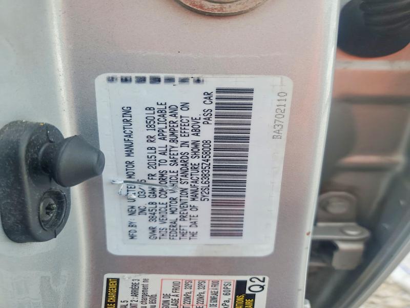 Aukcja sprzedaży 2005 Pontiac Vibe, vin: 5Y2SL63835Z458008, numer aukcji: 59136686