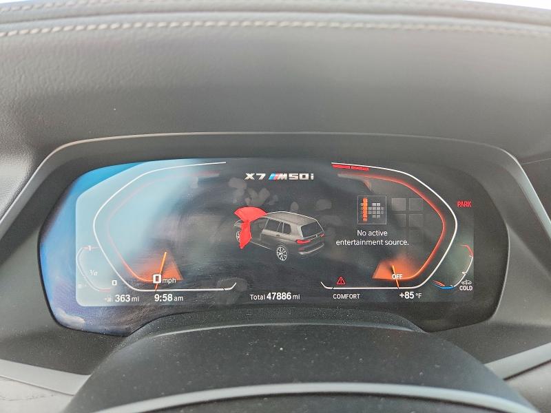 2022 Bmw X7 მანქანა იყიდება აუქციონზე, vin: 5UXCX6C09N9J04849, აუქციონის ნომერი: 58158376